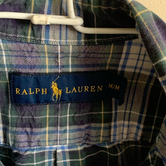 Ralph Lauren Plaid Long Sleeve Button Down Shirt - Picture 3 of 4